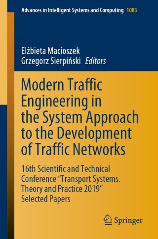 Cover image: Modern Traffic Engineering in the System Approach to the Development of Traffic Networks 9783030340681