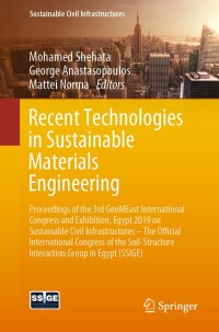Titelbild: Recent Technologies in Sustainable Materials Engineering 9783030342487