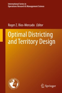 Cover image: Optimal Districting and Territory Design 1st edition 9783030343118