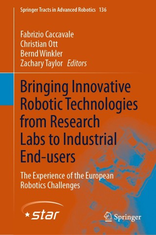 Cover image: Bringing Innovative Robotic Technologies from Research Labs to Industrial End-users 1st edition 9783030345068