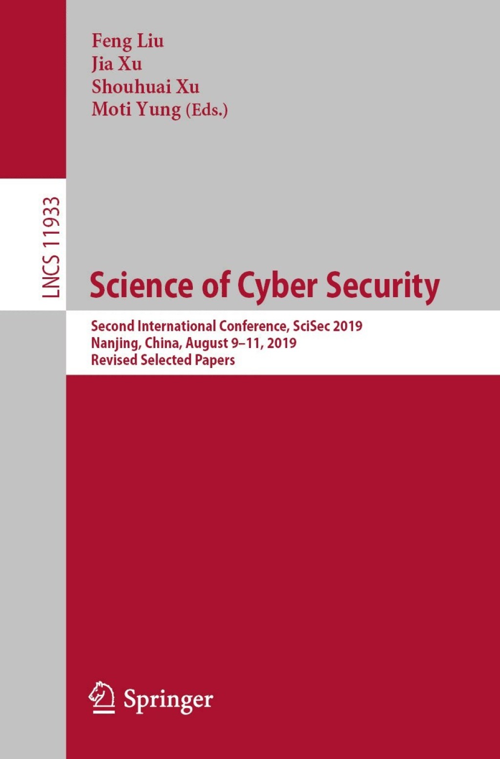 ISBN 9783030346362 product image for Science of Cyber Security (eBook Rental) | upcitemdb.com