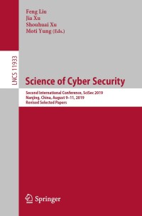 Cover image: Science of Cyber Security 9783030346362