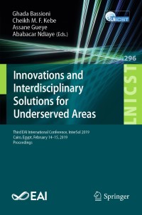 Cover image: Innovations and Interdisciplinary Solutions for Underserved Areas 9783030348625