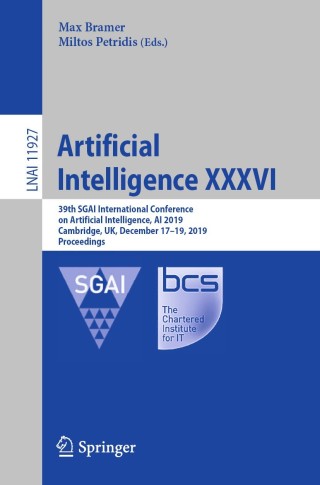 Imagen de portada: Artificial Intelligence XXXVI 9783030348847