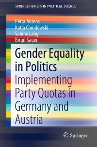 Cover image: Gender Equality in Politics 9783030348946