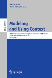 Omslagafbeelding: Modeling and Using Context 9783030349738