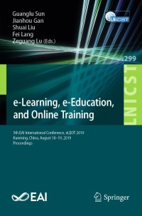 Cover image: e-Learning, e-Education, and Online Training 9783030350949