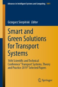Cover image: Smart and Green Solutions for Transport Systems 9783030355425