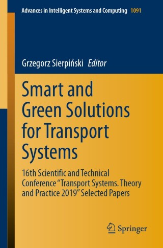 Imagen de portada: Smart and Green Solutions for Transport Systems 9783030355425