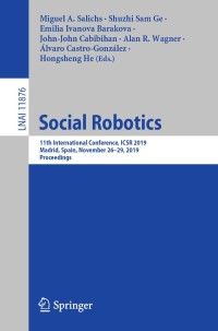 Immagine di copertina: Social Robotics 9783030358877