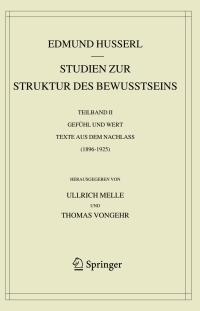 Imagen de portada: Studien zur Struktur des Bewusstseins 9783030359256