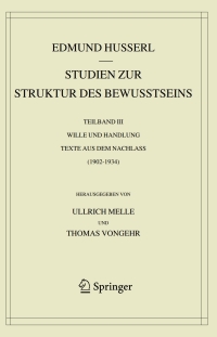 Cover image: Studien zur Struktur des Bewusstseins 9783030359270