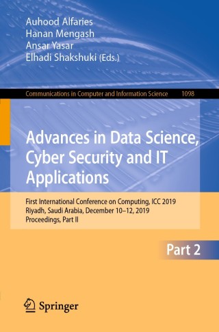 Cover image: Advances in Data Science, Cyber Security and IT Applications 9783030363673
