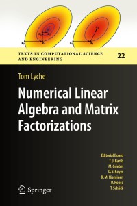 Cover image: Numerical Linear Algebra and Matrix Factorizations 9783030364670