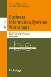صورة الغلاف: Business Information Systems Workshops 9783030366902