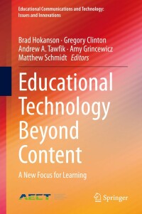 Cover image: Educational Technology Beyond Content 1st edition 9783030372538