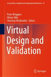 Cover image: Virtual Design and Validation 1st edition 9783030381554