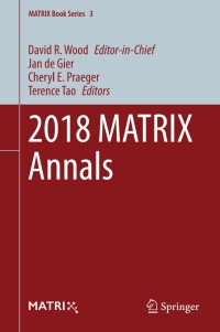 Cover image: 2018 MATRIX Annals 1st edition 9783030382292