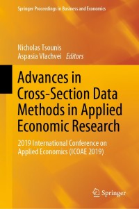 Imagen de portada: Advances in Cross-Section Data Methods in Applied Economic Research 1st edition 9783030382520
