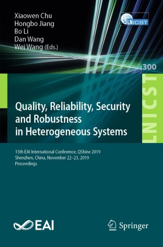 Cover image: Quality, Reliability, Security and Robustness in Heterogeneous Systems 9783030388188