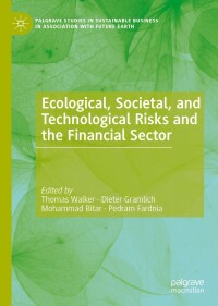 Titelbild: Ecological, Societal, and Technological Risks and the Financial Sector 1st edition 9783030388577