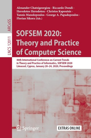 Cover image: SOFSEM 2020: Theory and Practice of Computer Science 9783030389185