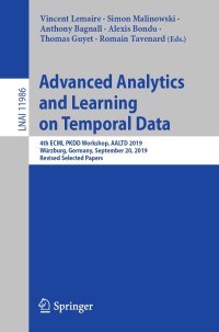 Cover image: Advanced Analytics and Learning on Temporal Data 9783030390976