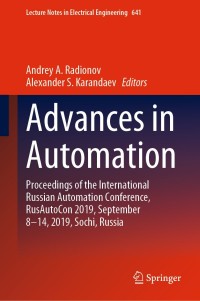 Cover image: Advances in Automation 1st edition 9783030392246