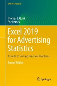Cover image: Excel 2019 for Advertising Statistics 2nd edition 9783030392536