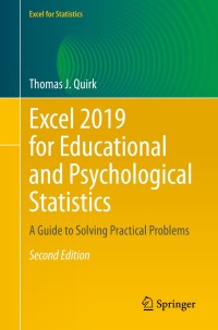 Titelbild: Excel 2019 for Educational and Psychological Statistics 2nd edition 9783030392635