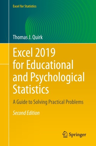 Cover image: Excel 2019 for Educational and Psychological Statistics 2nd edition 9783030392635