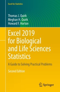 Cover image: Excel 2019 for Biological and Life Sciences Statistics 2nd edition 9783030392802