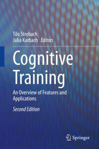 Cover image: Cognitive Training 2nd edition 9783030392918