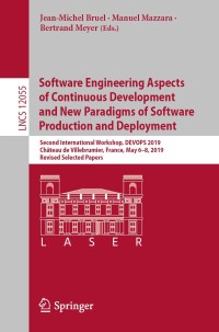 Imagen de portada: Software Engineering Aspects of Continuous Development and New Paradigms of Software Production and Deployment 9783030393052