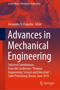Immagine di copertina: Advances in Mechanical Engineering 1st edition 9783030394998