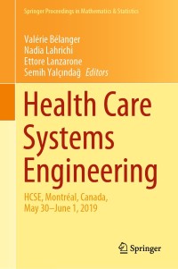Cover image: Health Care Systems Engineering 1st edition 9783030396930