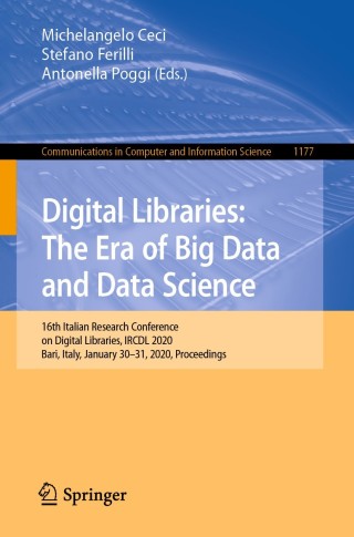 Imagen de portada: Digital Libraries: The Era of Big Data and Data Science 9783030399047