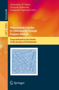 Cover image: From Lambda Calculus to Cybersecurity Through Program Analysis 1st edition 9783030411022