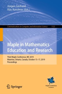 Cover image: Maple in Mathematics Education and Research 1st edition 9783030412586