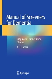 Imagen de portada: Manual of Screeners for Dementia 9783030416355