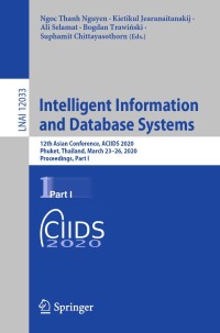 Imagen de portada: Intelligent Information and Database Systems 1st edition 9783030419639