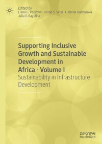 Cover image: Supporting Inclusive Growth and Sustainable Development in Africa - Volume I 1st edition 9783030419783