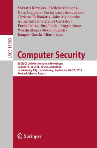 صورة الغلاف: Computer Security 1st edition 9783030420475