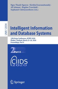 Cover image: Intelligent Information and Database Systems 1st edition 9783030420574