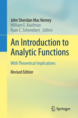 Cover image: An Introduction to Analytic Functions 9783030420840