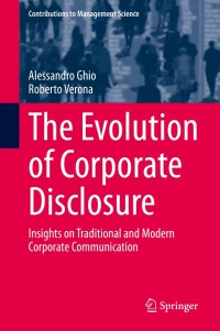 Immagine di copertina: The Evolution of Corporate Disclosure 9783030422981