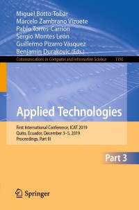 Cover image: Applied Technologies 1st edition 9783030425302
