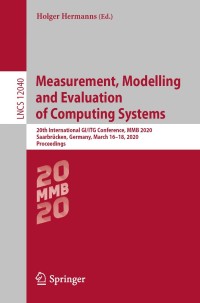 Imagen de portada: Measurement, Modelling and Evaluation of Computing Systems 1st edition 9783030430238