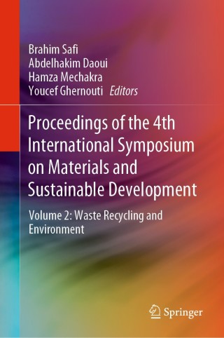 Cover image: Proceedings of the 4th International Symposium on Materials and Sustainable Development 1st edition 9783030432102