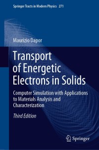 Imagen de portada: Transport of Energetic Electrons in Solids 3rd edition 9783030432638